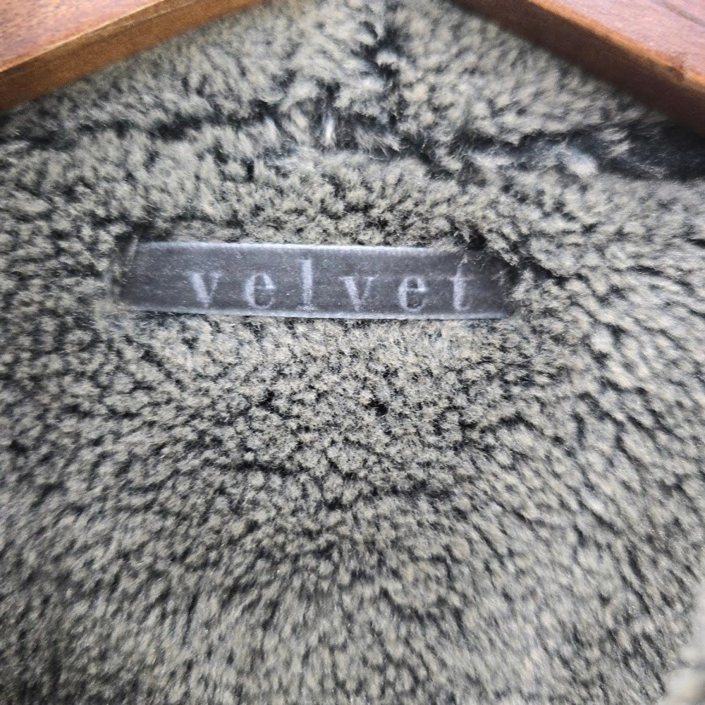 Velvet Vest Women's S Gray Faux Suede Fur Lined Open Front Western Baddie Cozy‎ - Picture 2 of 7